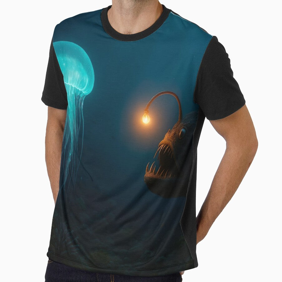 Deep Glow: Encounter in the Abyss by EchoAuraGraphic
