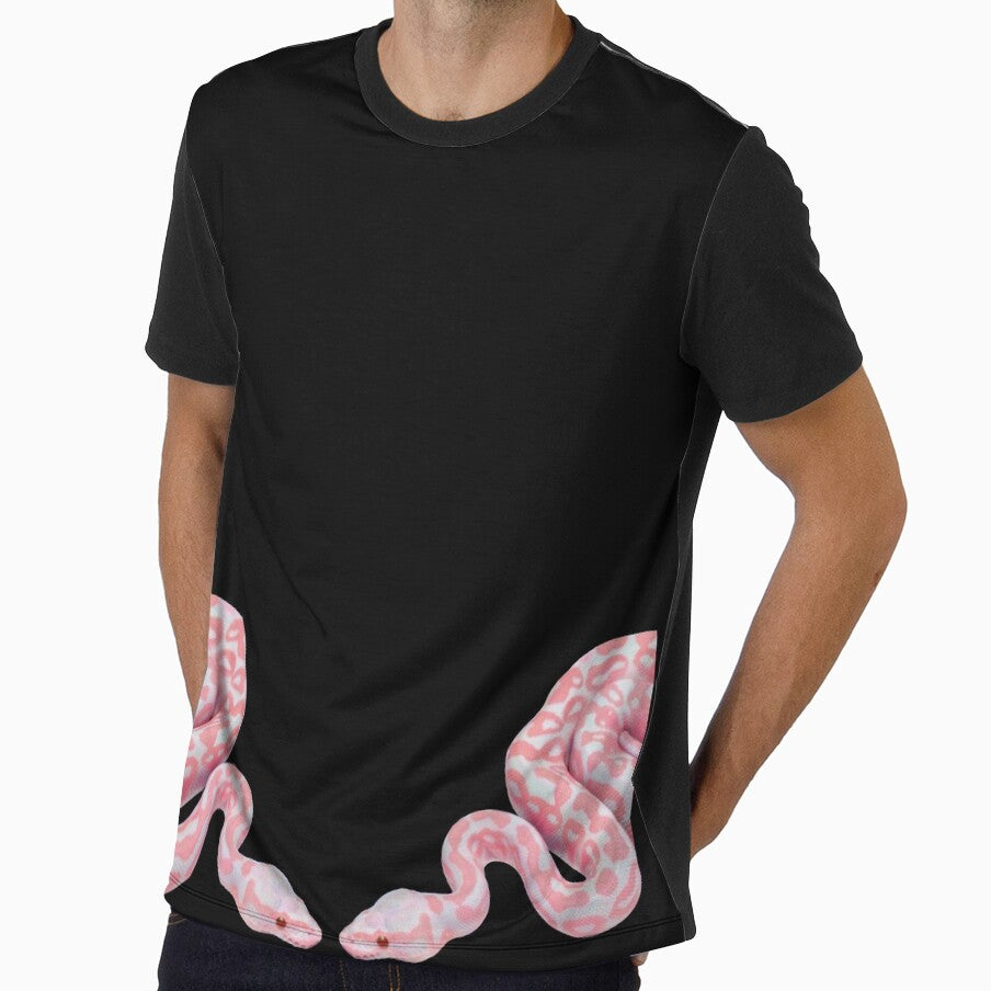 Pink Mirrored Snakes, Pink Snakes, Snake, Girl Snake, Pretty Snakes, Snake Pattern by Clancy Rodgers