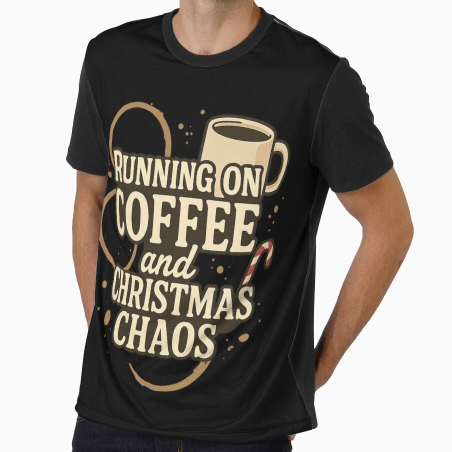 Running On Coffee And Christmas Chaos - Funny Holiday Gift by PunchDrop