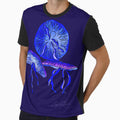 Glowing Violet Jellyfish on a Deep Purple by FEM-creative