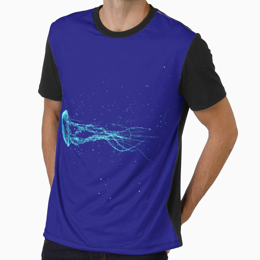 Glowing jellyfish in the sea by un-artiges
