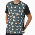 Cute Load Cats Plants Flowers Pattern by SStarDesigns