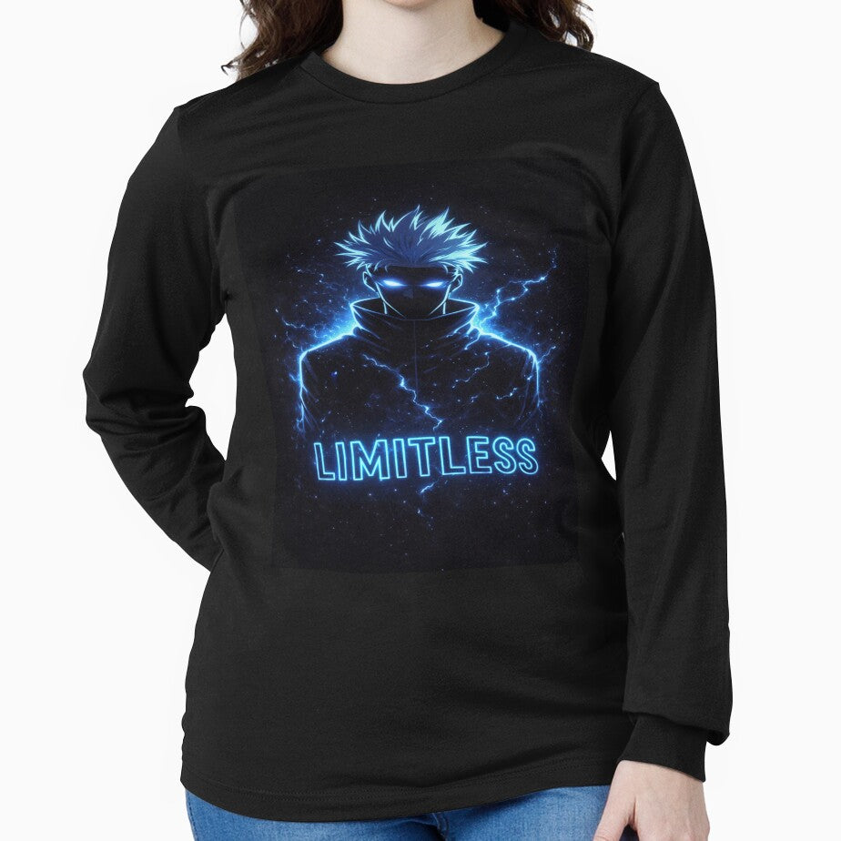 Limitless Power Anime Aesthetic Design – Dark Neon Anime Style by SSVSTICKERS
