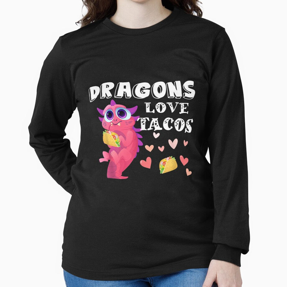Dragons Love Tacos Cute Taco Tuesday Mexican by laurenm233