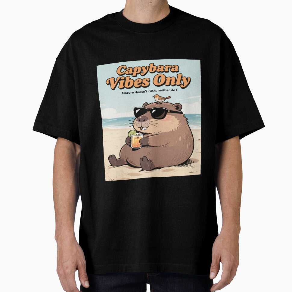 Capybara Vibes Only – Chill Animal Art by designer14years