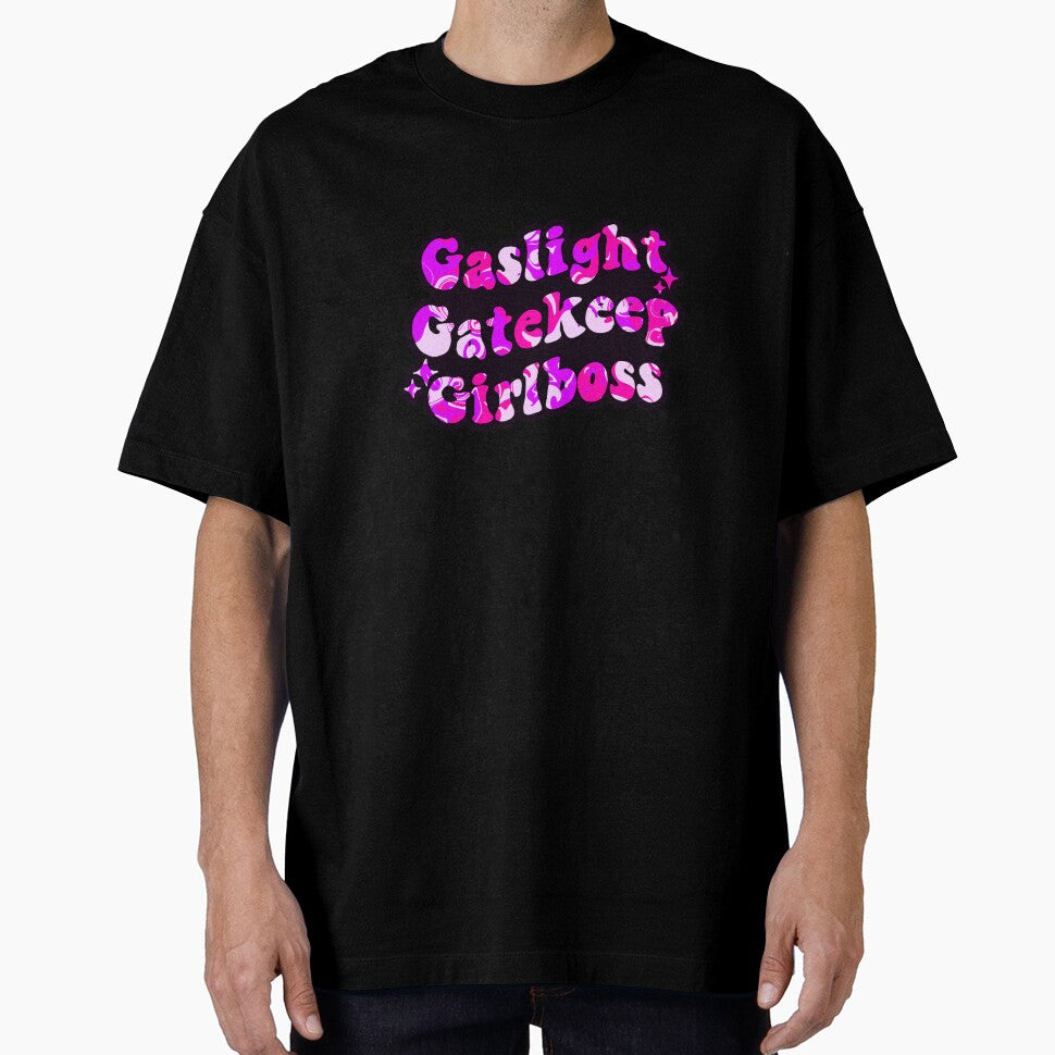 Gaslight gatekeep girlboss pink quote by Kaleigh W
