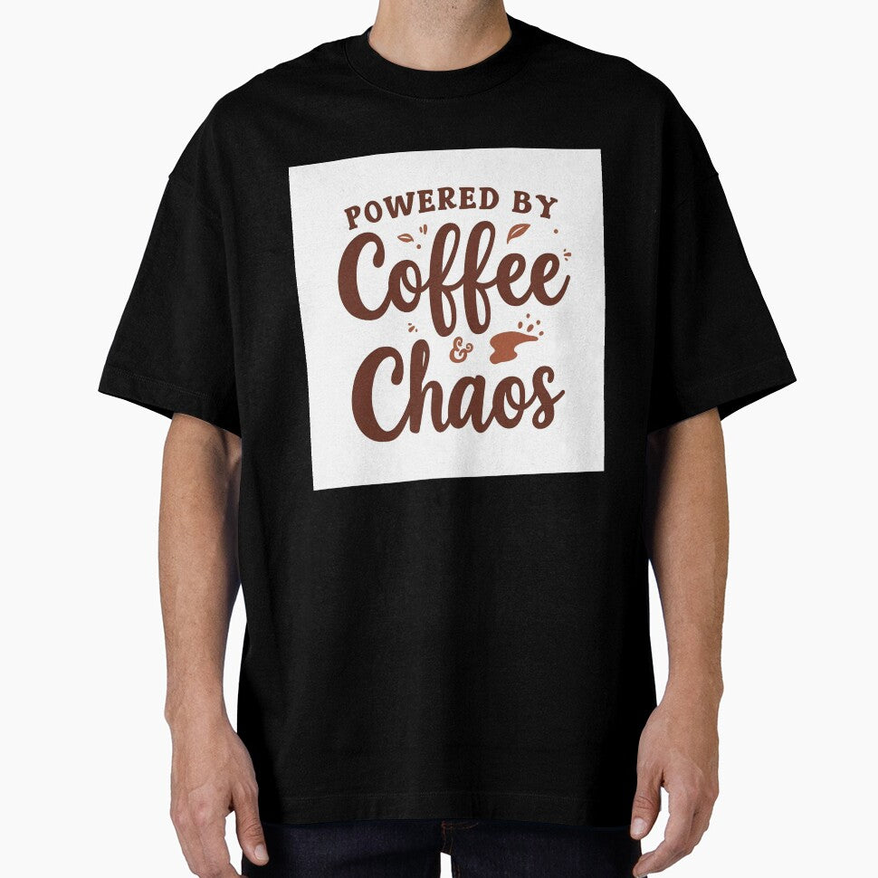 Powered by Coffee and Chaos | Funny Coffee Design | Mom Life Gift by The Print Hub
