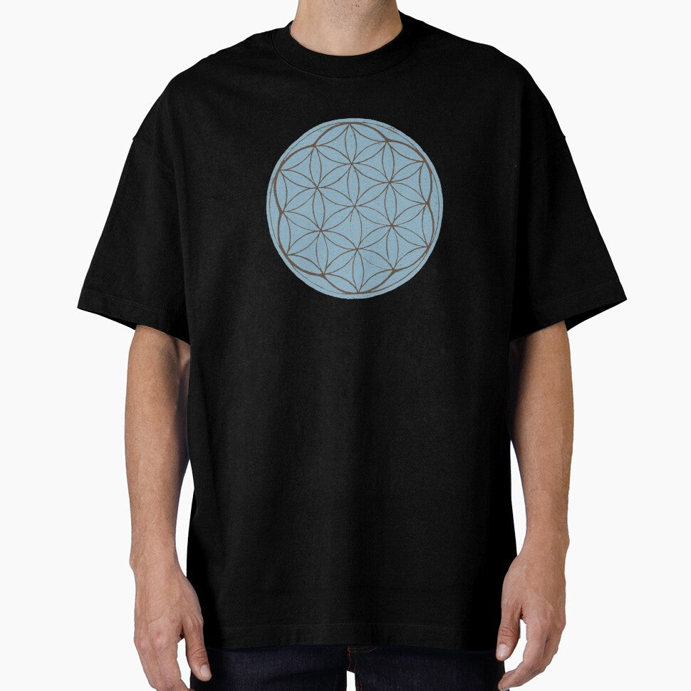 Flower of Life Linocut - Sky + Earth by Irene Estelle