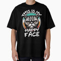 This Is My Happy Face Black British Short Hair Lover by JerdbordinShop