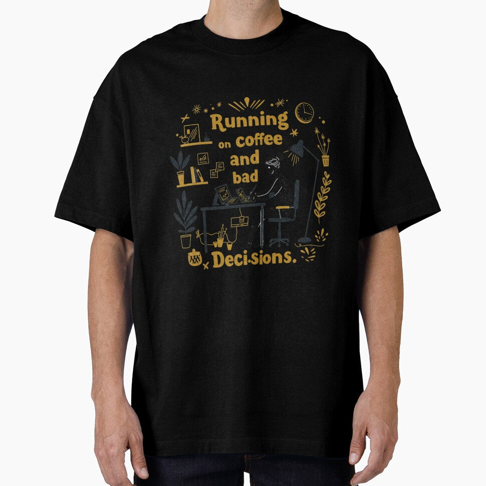 Caffeine Lover Funny T-Shirt | Coffee & Chaos Life Tee by GalaxyInstore