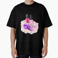 Nail Polish bottles and peony flowers by jalinaart