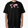 Travel Without Regret | Pink Watercolor World Map | Wanderlust by ABdigitaldesign
