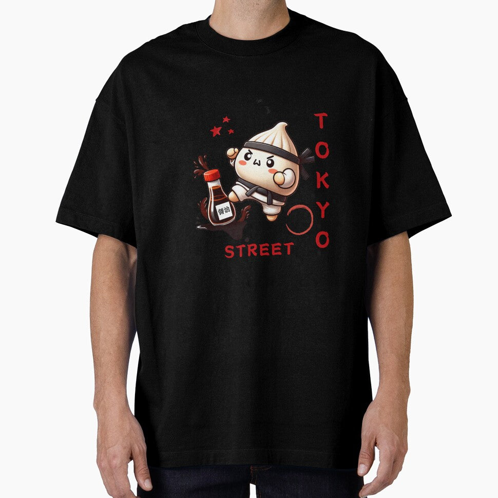 Dumpling Kawaii Street Warrior Kanji - Japanese Art Style minimalistic art by BeaverFriends