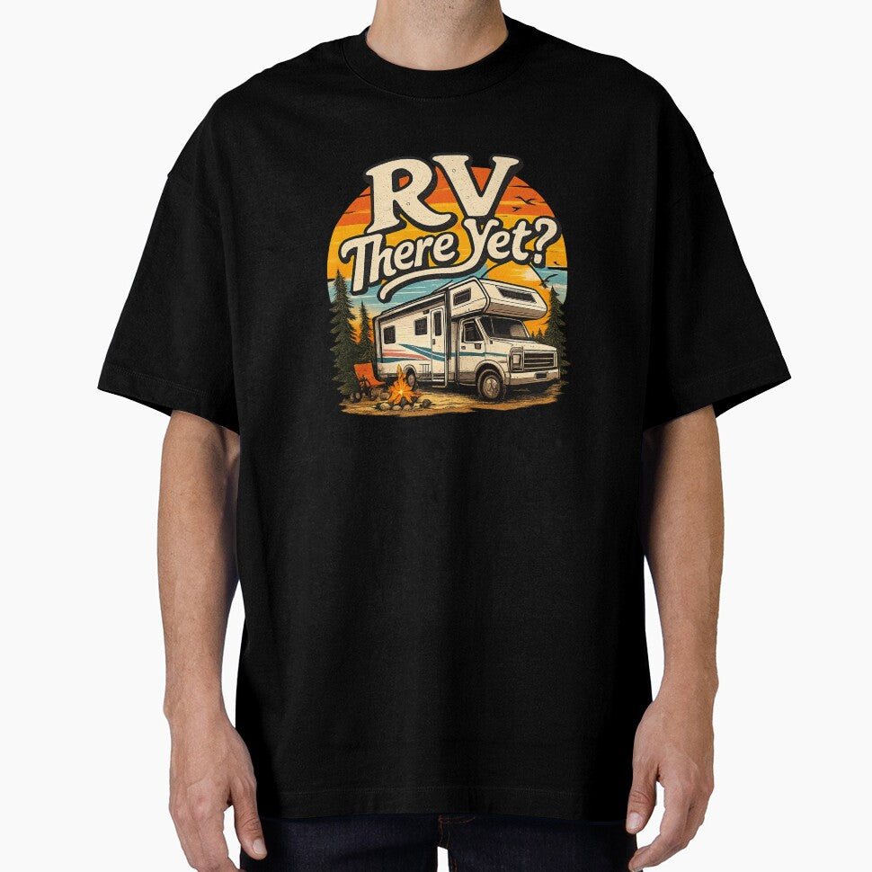 RV There Yet Funny Camping Retro Vintage Design by KBTshirts