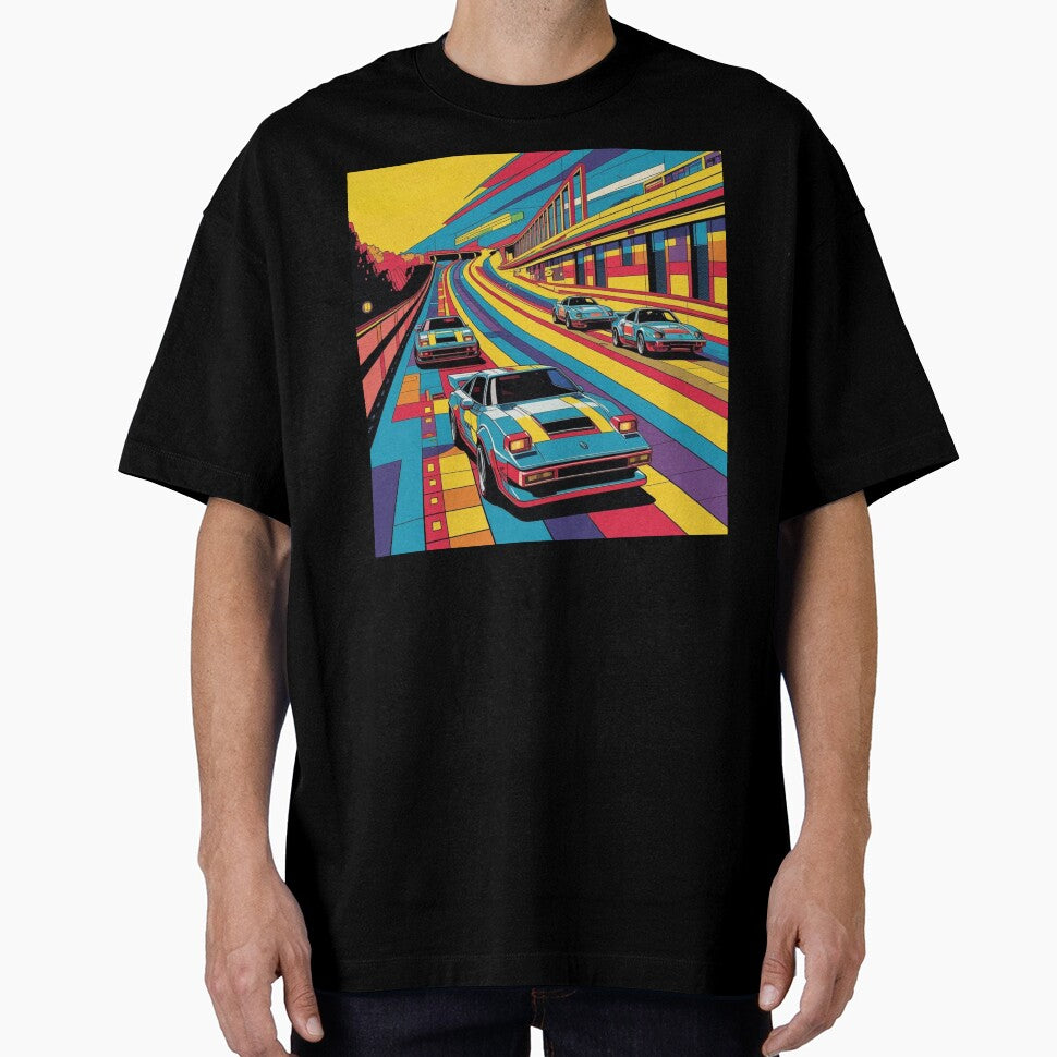 Retro Arcade Racing Gaming Art - Arcade Summer by Ace Shark