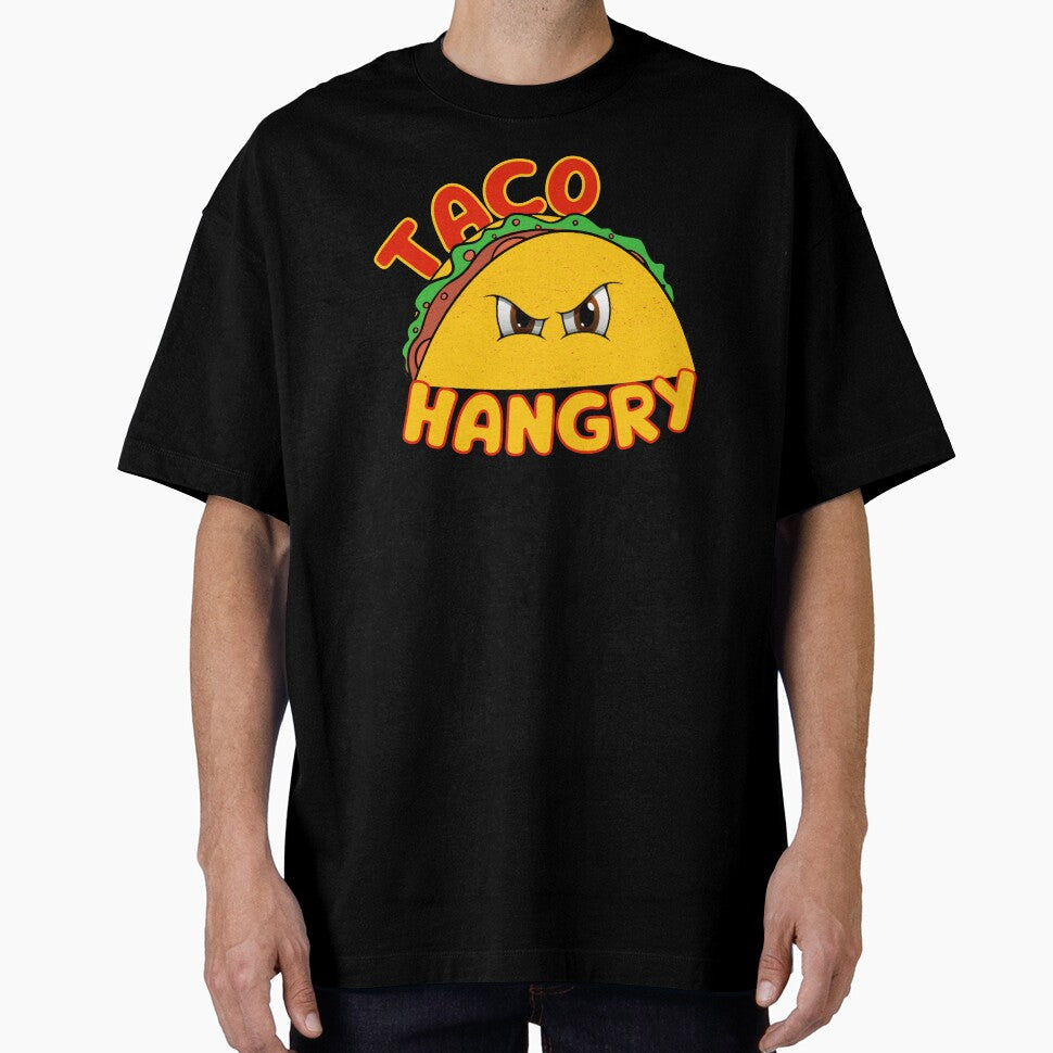 Taco Hangry, Funny Angry Eyes Taco by theflandonian