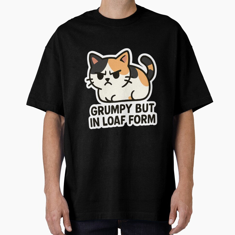 "Grumpy Loaf" Funny Kitten Vector Sticker by catastrocat
