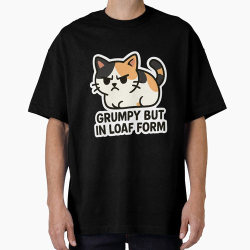 "Grumpy Loaf" Funny Kitten Vector Sticker by catastrocat