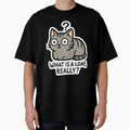 Existential Loaf" Funny Kitten Loaf Vector Sticker by catastrocat
