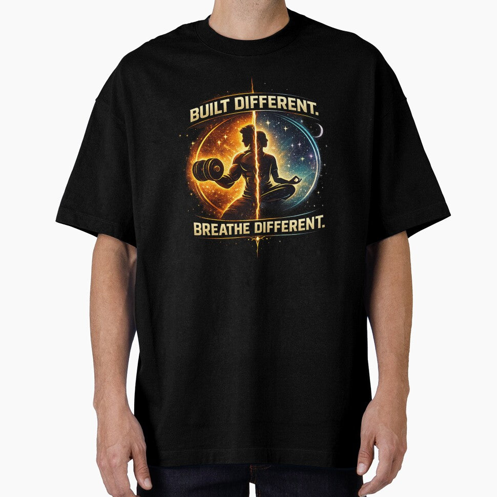 Built Different. Breathe Different. – Strength Meets Stillness Design by warlistop