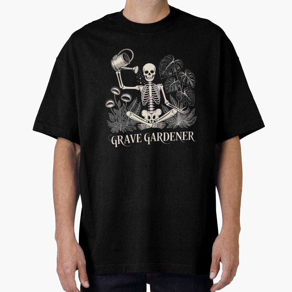 Vintage Skeleton Gardener - Spooky Aesthetic Plant Lover by Pukisdaizi