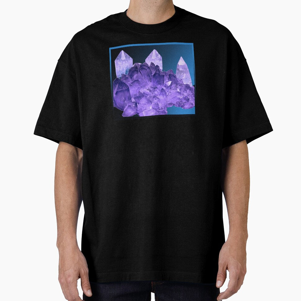 Amethyst Quartz Crystal cluster mineral hunter mining gem digger meditation new age hippie deadhead by AuroraXGreen