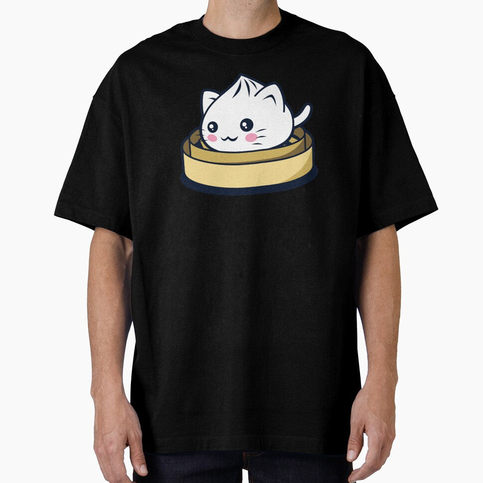 Cat Dumpling Cute Kawaii Cat Cute Asian Dimsum Food For Foodies by BoggsNicolasArt