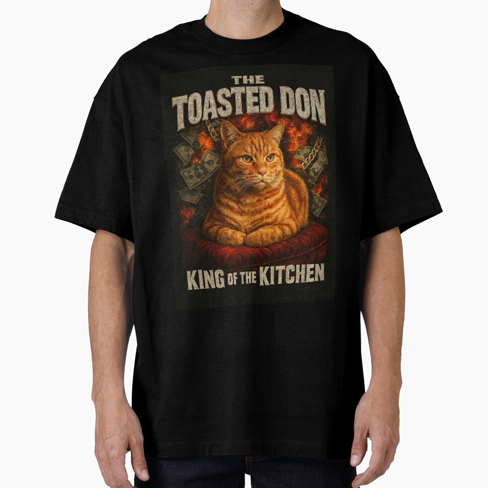 The Toasted Don Funny Orange Cat Loaf 90s Bootleg Tee by catastrocat