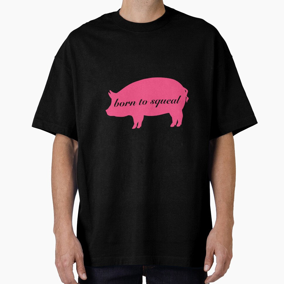 Born to squeal - pig outline by gaslight-n