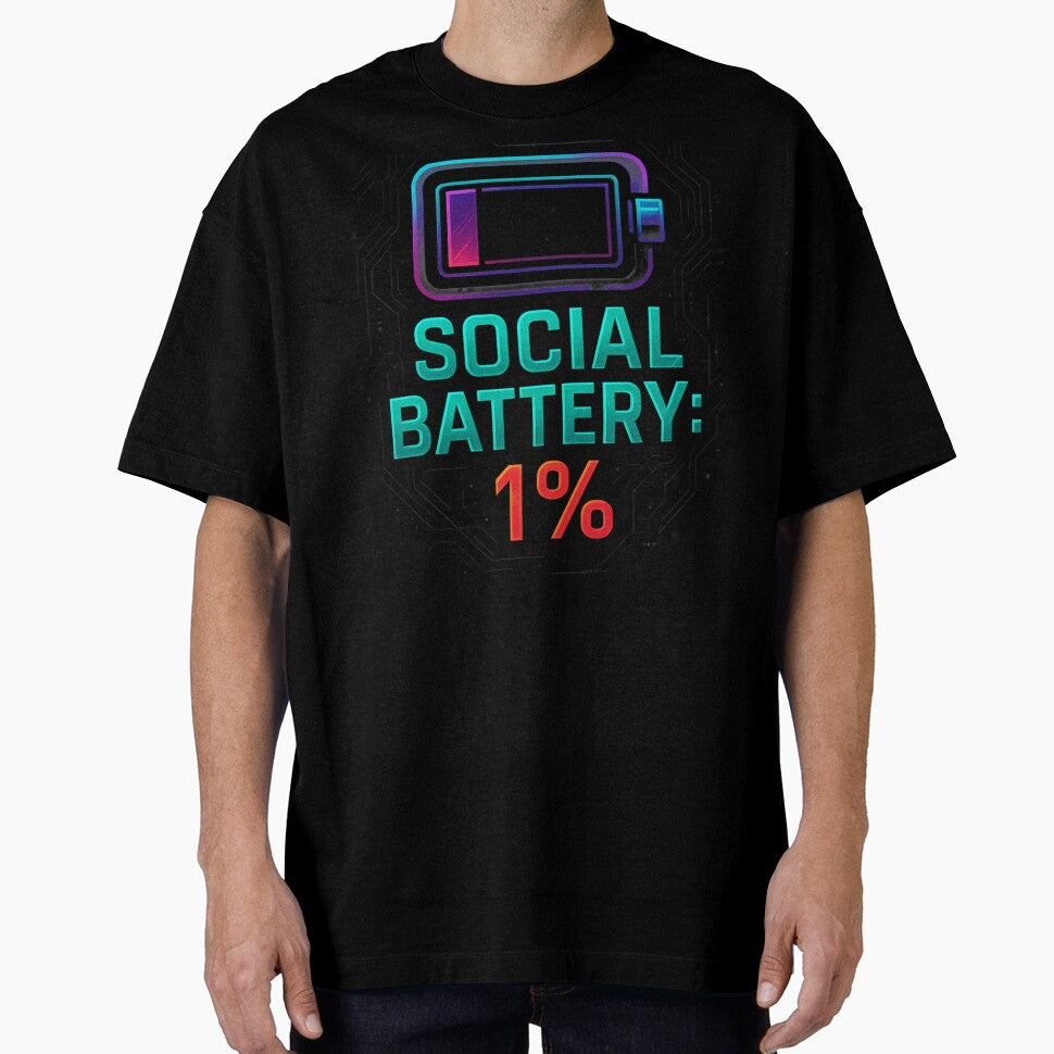 Social Battery 1% – Introvert Mood Activated by BestDetailer