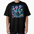 Bioluminescent Jellyfish Neon Deep Sea Underwater Coral Reef by RelinCreates