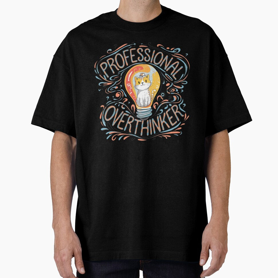Professional overthinker Cat  funny  gifts who love cats and identify with the overthinking mindset by ketkacreations