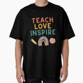 Teach Love Inspire – Boho Rainbow Teacher by River Valley Digital