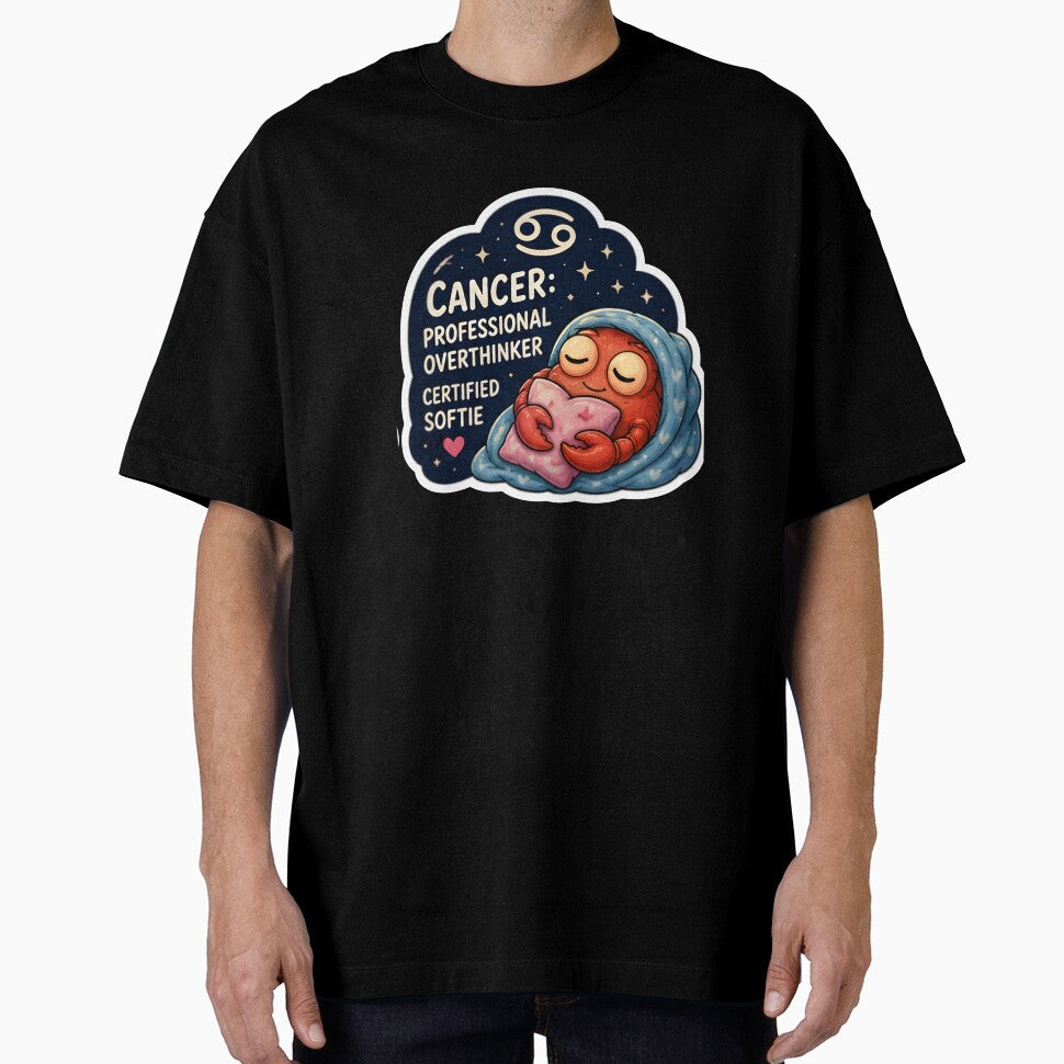 Cancer Professional Overthinker Certified Softie Zodiac by Zodiac Celestial Art