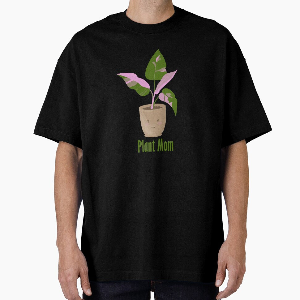 Plant Mom – Cute Plant with a Face | Pink & Green by marlenamyr