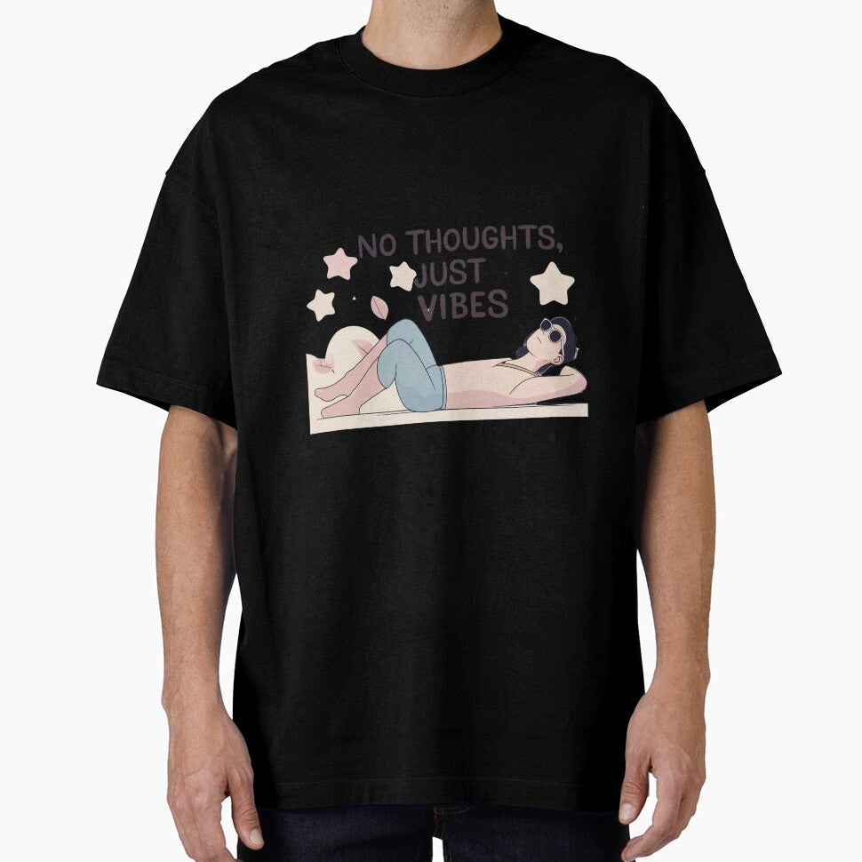 No Thoughts, Just Vibes – Chill Aesthetic Quote Design by SUBBRAND