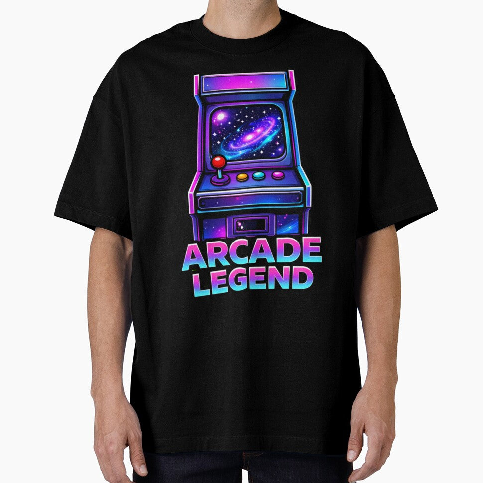 Arcade Legend Retro Gaming Machine – Neon Vaporwave Arcade Gamer Design by NuniDesigns