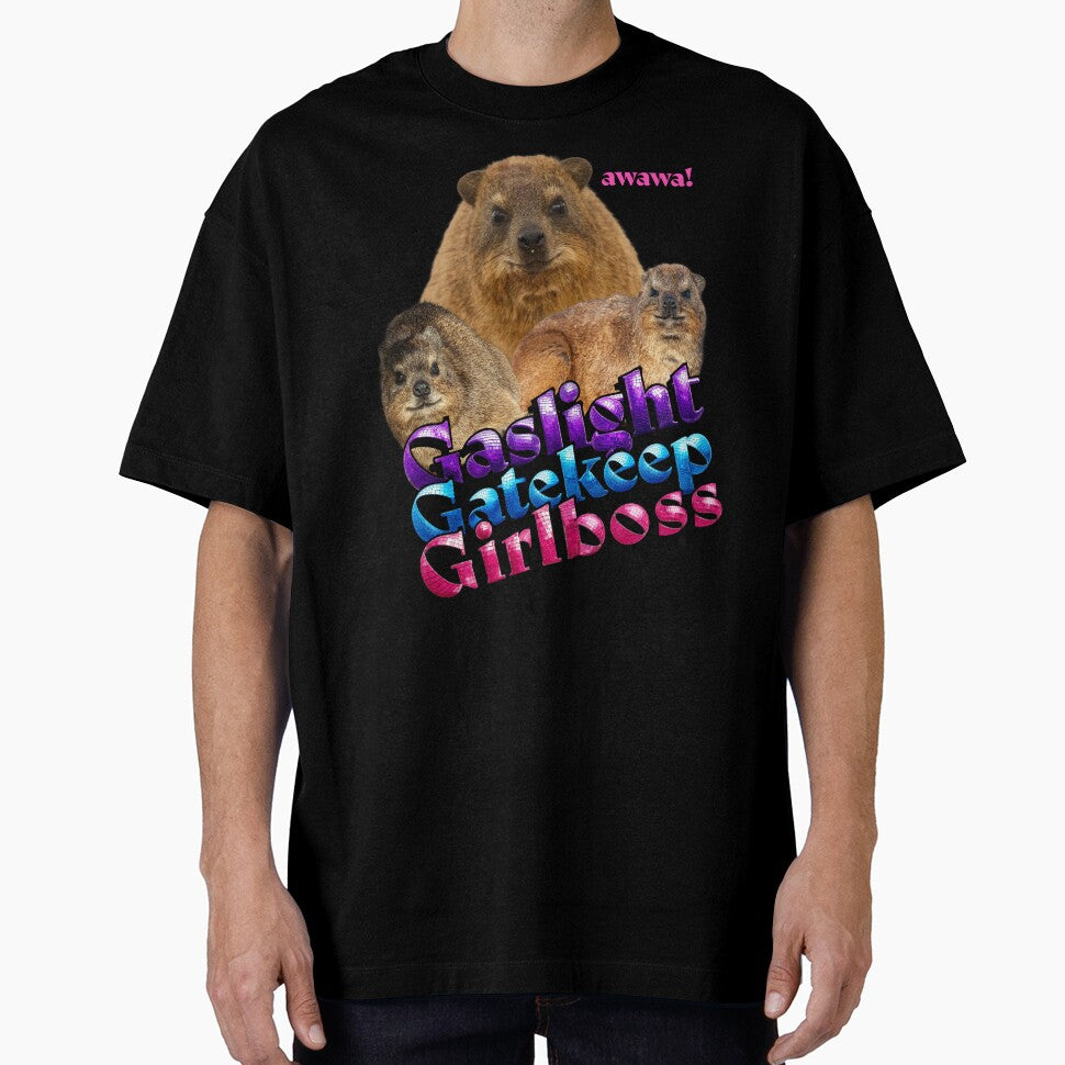 Hyrax Awawa Dassie Gaslight Gatekeep Girlboss Disco Meme by Astropaint