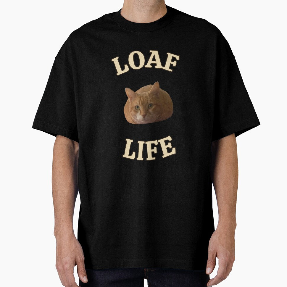 Loaf Life: The Only Tough Thing is Getting Up (Curved Text Edition) by MB-CatPrints