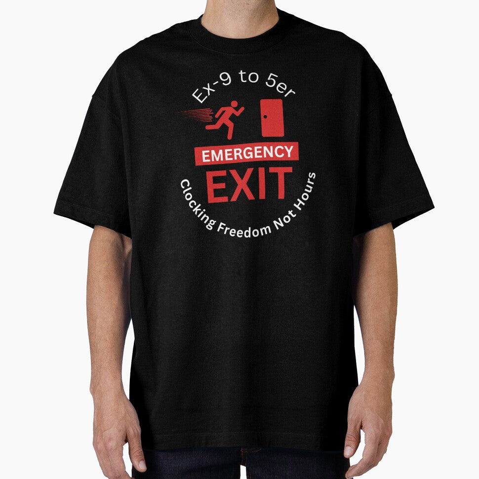 Ex 9 to 5 emergency exit nomad remote working - work from home funny by wholigans