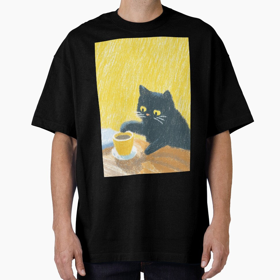 Paw Dipping Black Cat by itsallaboutcats