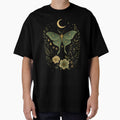 Vintage Grunge Luna Moth Floral by verinanawaffb