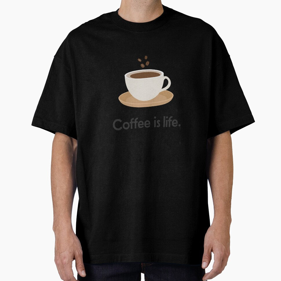 Minimalist Coffee Cup Illustration Coffee Is Life by BobaBunny76