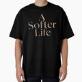 A Softer Life – Minimalist Aesthetic Typography, Soft Life Movement Quote, Calm Lifestyle & Self-Care Design by PureBrain