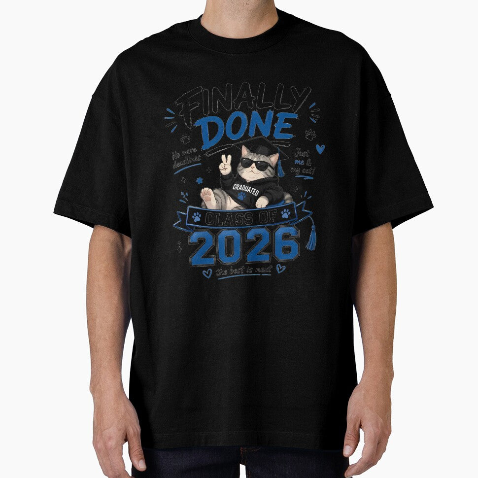 Boy Graduation, Finally Done Cat Lover by Stick-Artistry