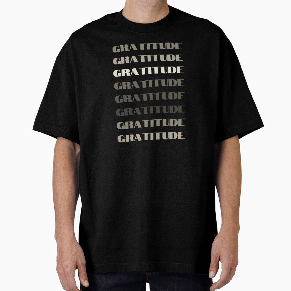 Gratitude Brown Repeating Gradient Word by NinniSilver