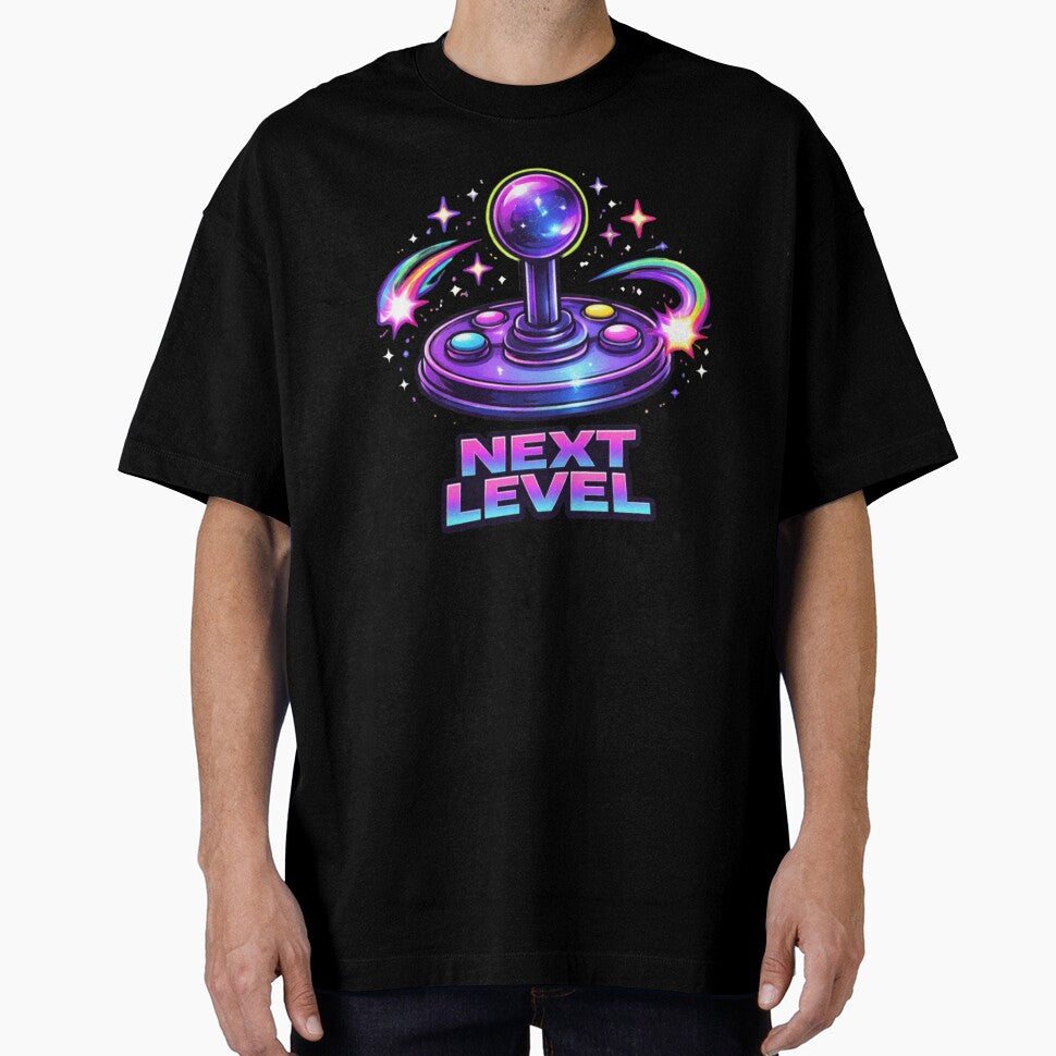 Next Level Retro Arcade Joystick – Neon Gamer Vaporwave Gaming Design by NuniDesigns