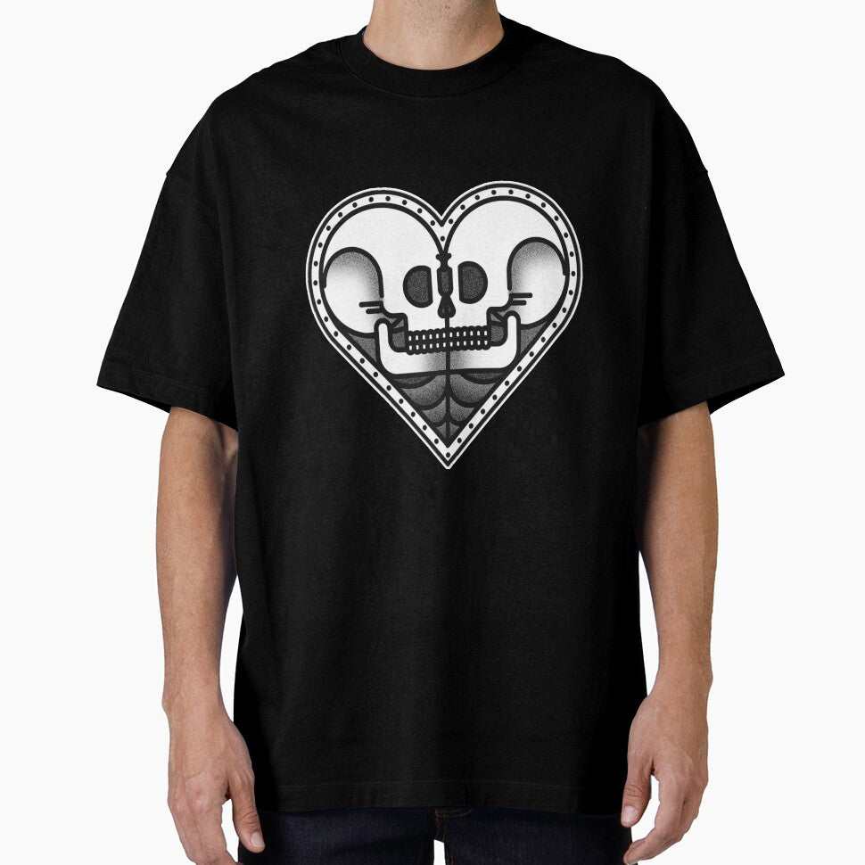 Heart Skulls Tattoo Design by Jahaziel Sandoval