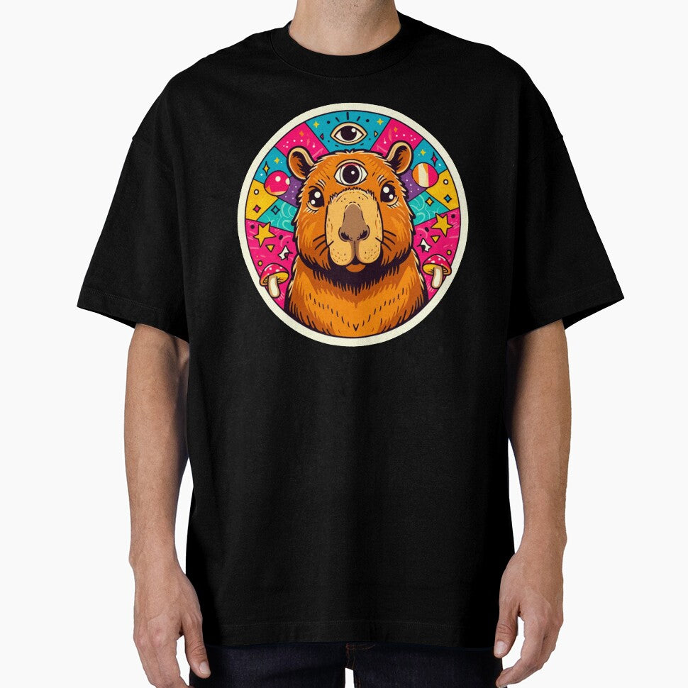 Third Eye Capybara | Cosmic Chill Rodent Vibes by JBartworks