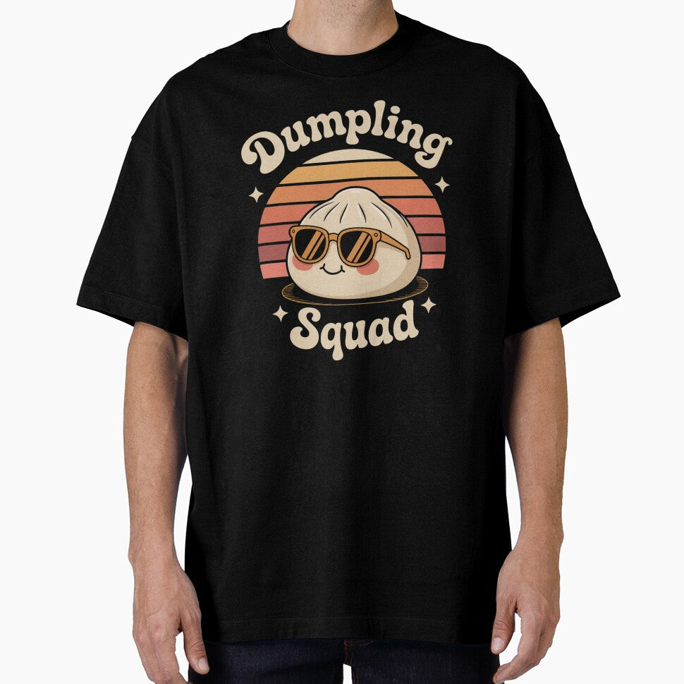 Cool Dumpling Squad Retro Sunset Foodie Lover by SuperAndSocial